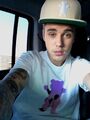 Justin Bieber wears bear clothing