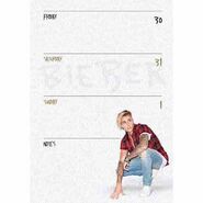 Justin Bieber A6 Official 2017 Diary page 2