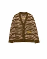 sketch mascot squiggle cardigan - olive/ivory $398