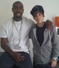 Justin Bieber with Terry Kennedy