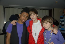 Justin Bieber with Lil Twist and Christian Beadles