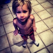 justinbieber "Merry Christmas little buddy lol go to sleep !" via Instagram