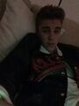 Justin Bieber laying down