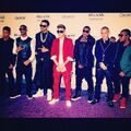 Justin Bieber and his team at Believe movie premiere