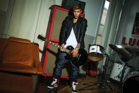 Adidas NEO 2013 photoshoot guitar