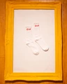 scribble socks - white $12
