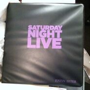 Justin Bieber's SNL binder