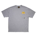 mini mascot pocket tee - heather grey $58