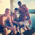 Ryan Butler, Justin Bieber, Jeremy and Alfredo Flores August 2013