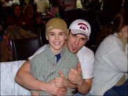 Justin with his dad