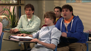 Justin in classroom on SNL 2010