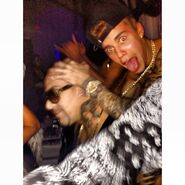 Justin Bieber and Mally Mall at Muzik nightclub