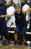 Justin Bieber winning basketball game