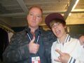 Ronnie Mercer and Justin at the Juno Awards