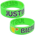 Justin Bieber Neon Hearts Rubber Bracelet $10.00