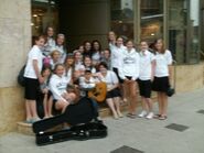 Group of people meet Justin Bieber at Avon Theatre 2007
