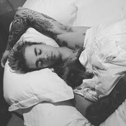 Justin Bieber sleeping 2016
