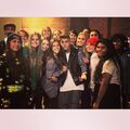 Justin Bieber with fans at ATM shoot