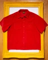 ss corduroy shirt - red $148