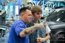 Justin Bieber with Ryan Friedlinghaus 2011