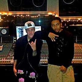 Justin and Euro in the studio 2014