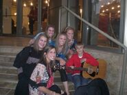 Justin on the stairs at Avon Theatre 2007