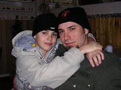 Justin Bieber and his dad