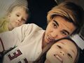 Justin Bieber with his siblings April 2015