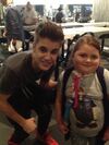 Marisa Meeting Justin Bieber November 12, 2012