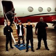 Justin Bieber on a jet July 2013