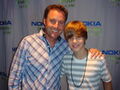 Justin Bieber with Chris Harrison