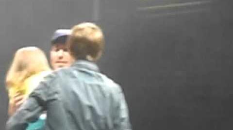 Justin bieber brings his little sister Jazzy on stage at sound check
