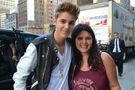 Justin Bieber with a fan 2012