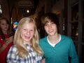 Bieber with a fan July 2009