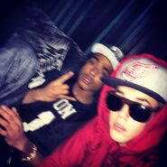 Khalil and Justin Bieber 2013