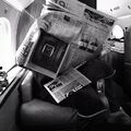 Justin Bieber reading newspaper