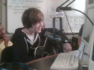 Justin Bieber on Q100 Atlanta