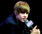 Justin Bieber promotes 'My World 2.0' at the Q102 radio station