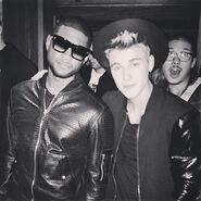 Usher and Justin Bieber 2014