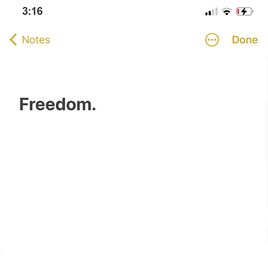 Freedom