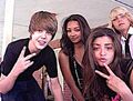 Justin Bieber with School Gyrls 2009