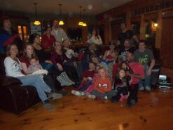 Justin's family at Christmas 2012