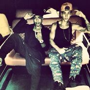 Justin Bieber and Khalil August 2013