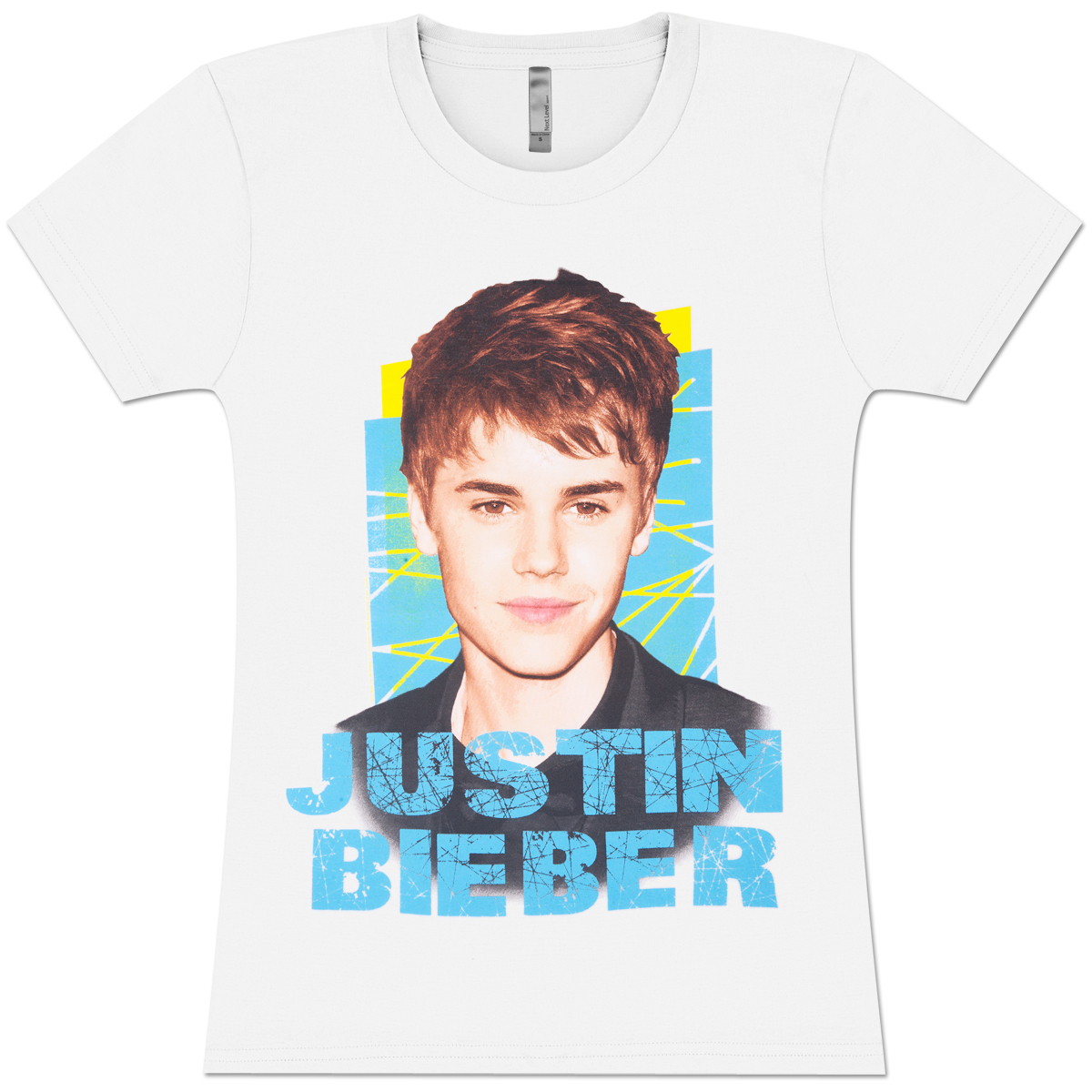 Justin Bieber Junior's Royal Blue Girl's Cap Sleeve T-Shirt 