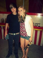 Justin meeting a fan 2009