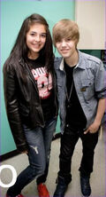 Justin with fan at Big Boy's Backstage Breakfast