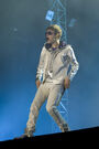 Bieber performing in Israel