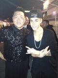 Justin Bieber with PSY