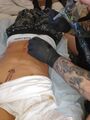 Justin Bieber getting an Tattoo in Plane (3)