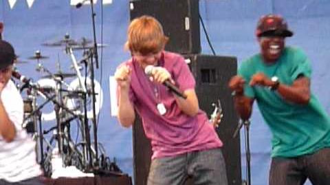 Justin bieber performing One Time live